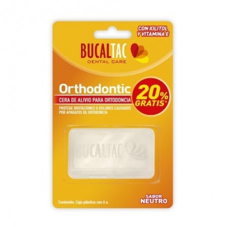 BUCAL TAC Cera de alivio ORTHODONTIC x 6uns