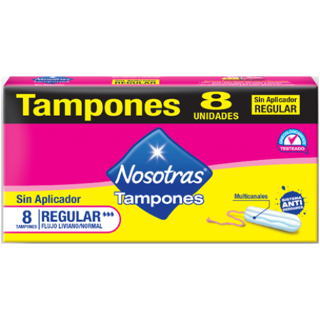 NOSOTRAS Tampones mini sin aplicador x 8uns