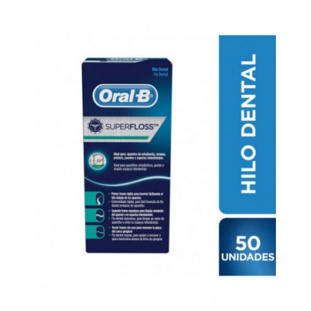 ORAL B Hilo dental SUPER FLOSS x 50uns