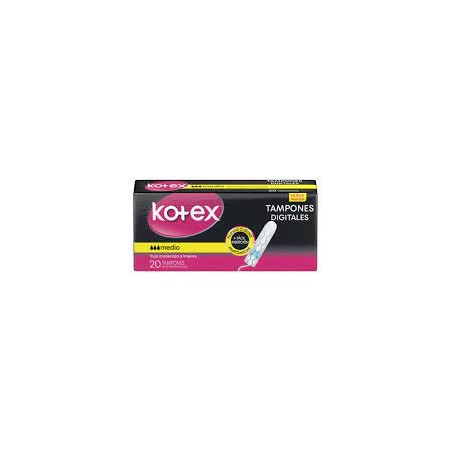 KOTEX +FACIL Tampones MEDIO x 20uns