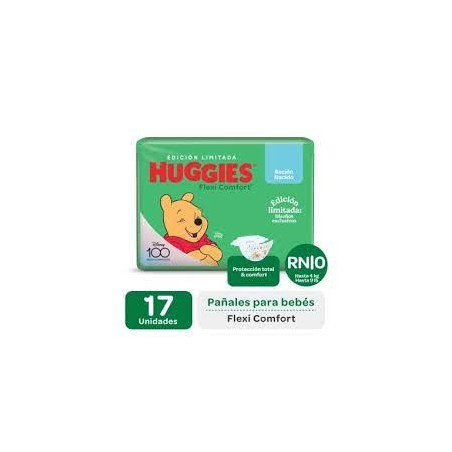 HUGGIES Pañales FLEXI COMFORT Talle RN x 17uns