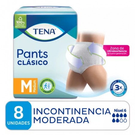 TENA ROPA INTERIOR ADULTOS CLÀSICO TL X 8