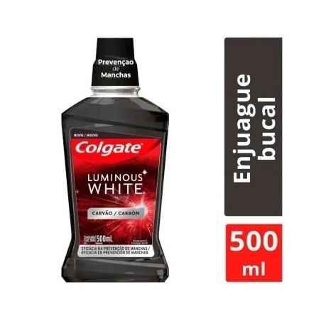 COLGATE LUMINOUS WHITE ENJ BUCAL X 500ML