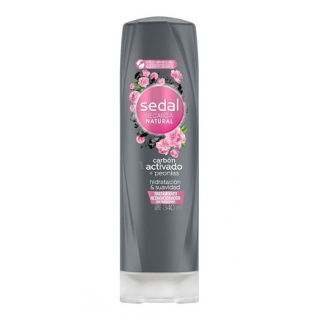 SEDAL ACONDICIONADOR CARBON ACTIVADO Y PEONIAS 340 ML