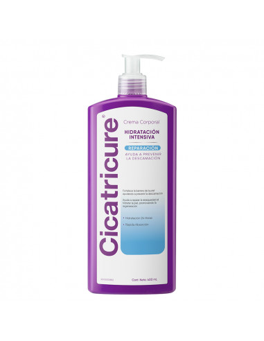 Cicatricure Crema Corporal Hidratación Intensiva X 400 ml