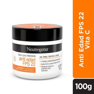 Neutrogena Crema Antiedad Fps 22 Face Care Intensive X 100ml