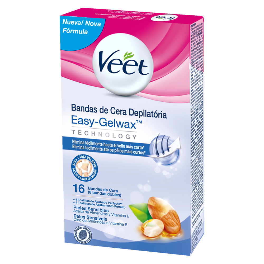Veet Bandas Depilatorias Cera Fria Axilas Y Bikini X 16 uns
