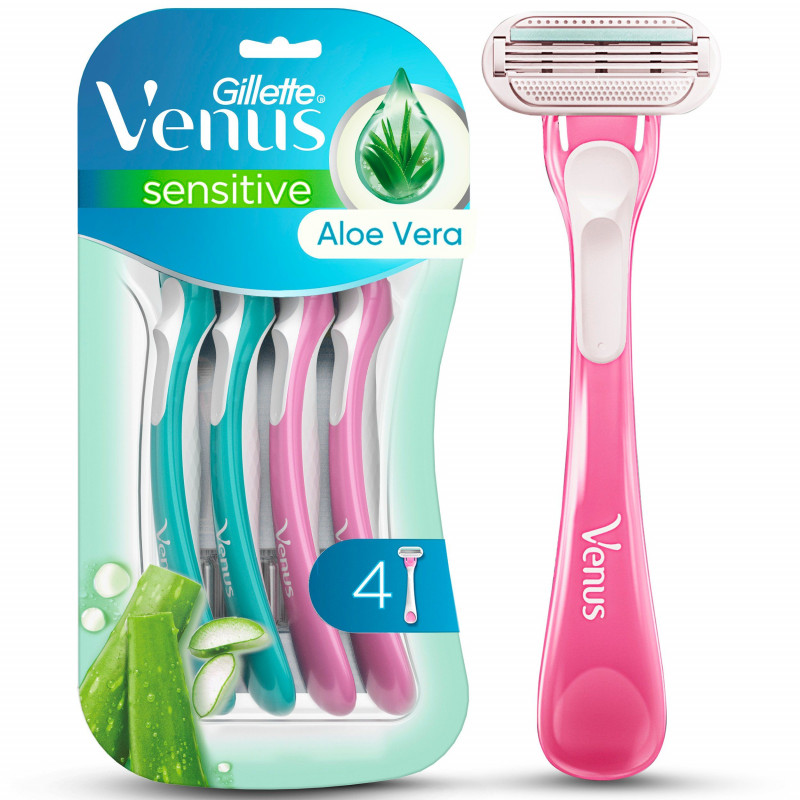 Gillette Maquina De Afeitar Venus Sensitive X 4unds