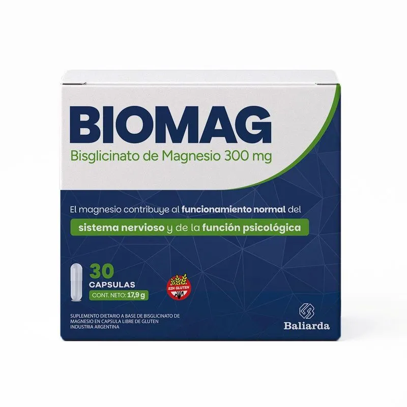 Biomag bisglicinato de magnesio x 30 comprimidos