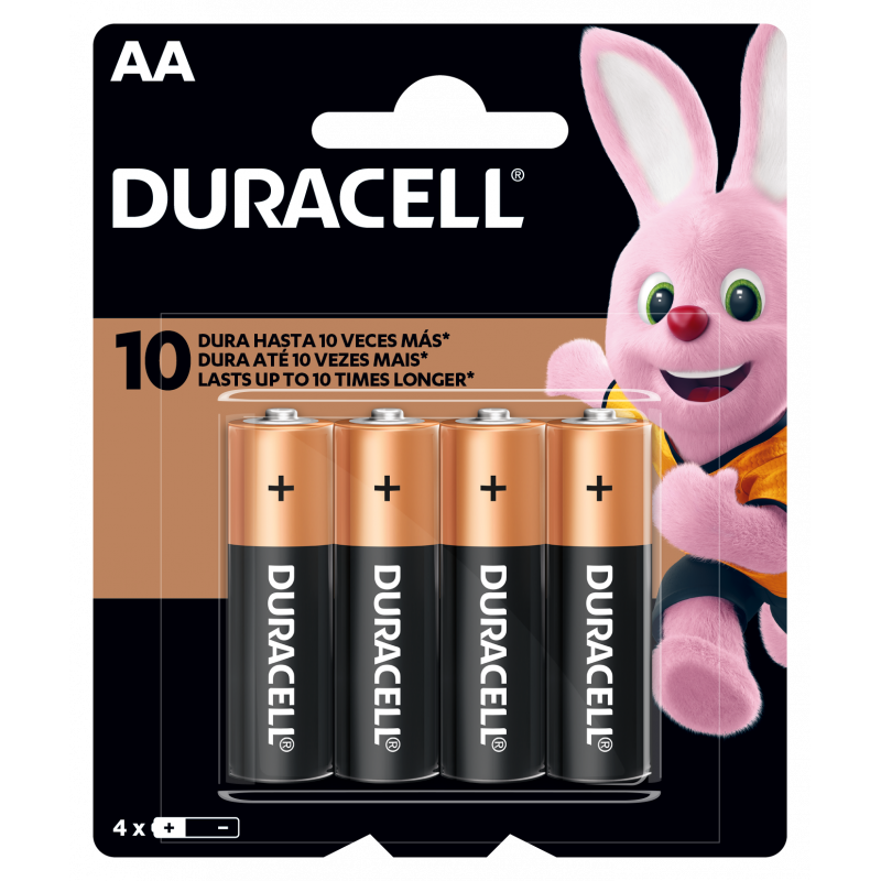 Pilas Duracell AA4 X 4 uds