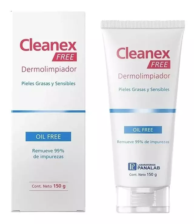 Cleanex Oil Free Dermolimpiador Pieles grasas y sensibles x 150g