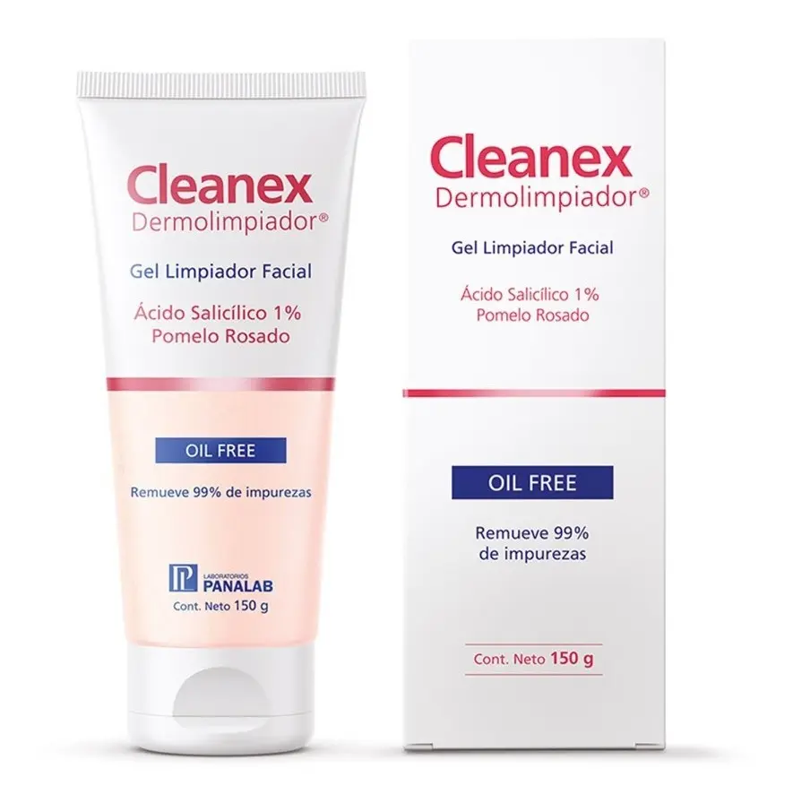 Cleanex Dermolimpiador Gel Facial x 150g Àc Salicìlico 1%+Pomelo rosado