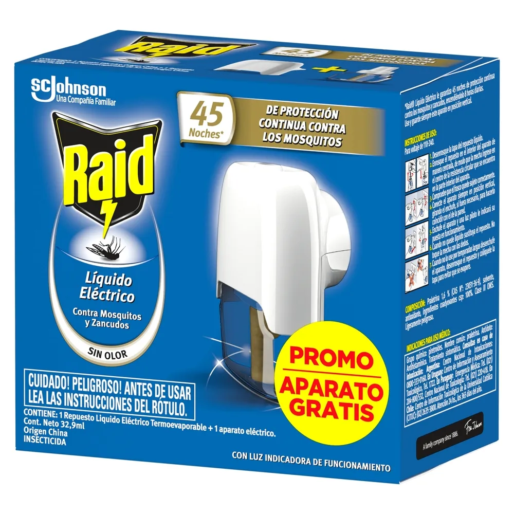 Raid Aparato 45 Noches Lìquido Elèctrico