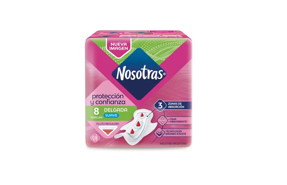 Nosotras Delgada Suave x 8 uds